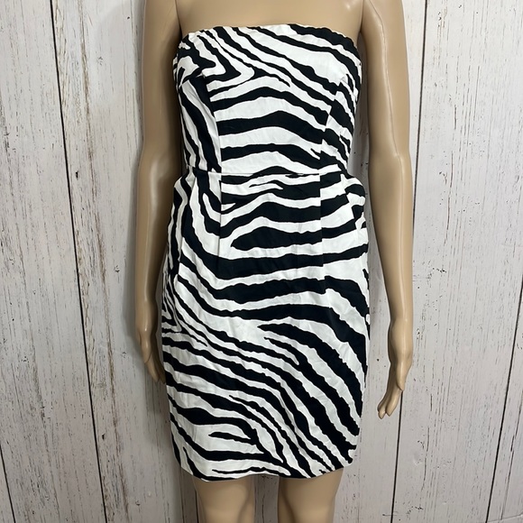 NWT Express Zebra Mini Dress - Picture 1 of 12